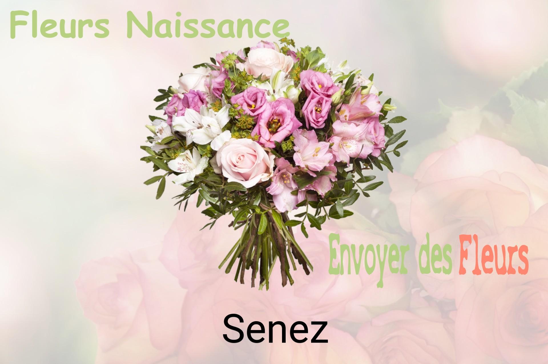 Bouquet de fleurs de naissance livré à Senez