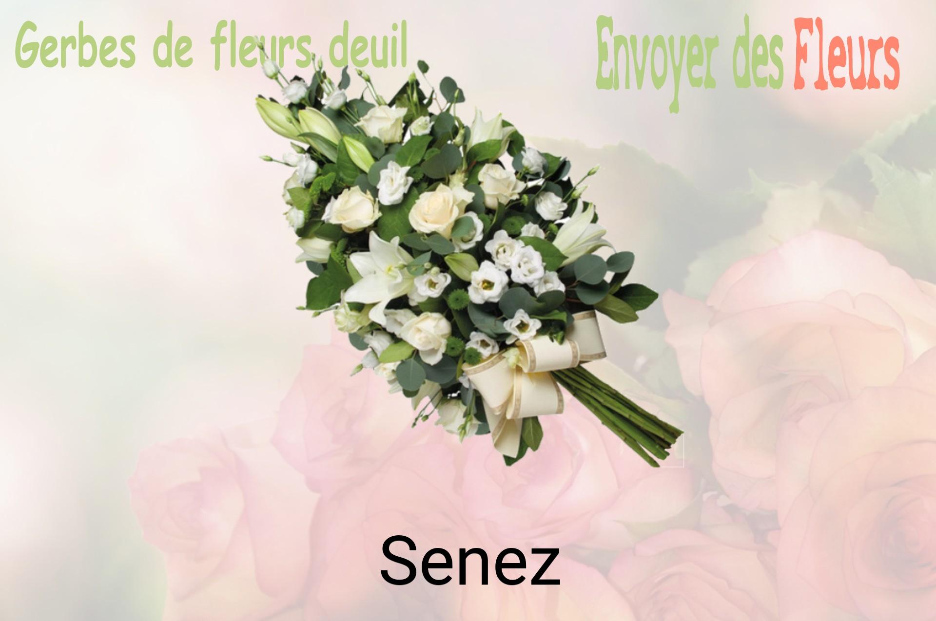 Gerbe de fleurs de deuil livrée à Senez
